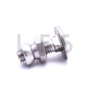 M8x25 DIN 603 A2 śruba zamkowa nierdzewna z nakrętką zrywalną M8 A2 -50 szt