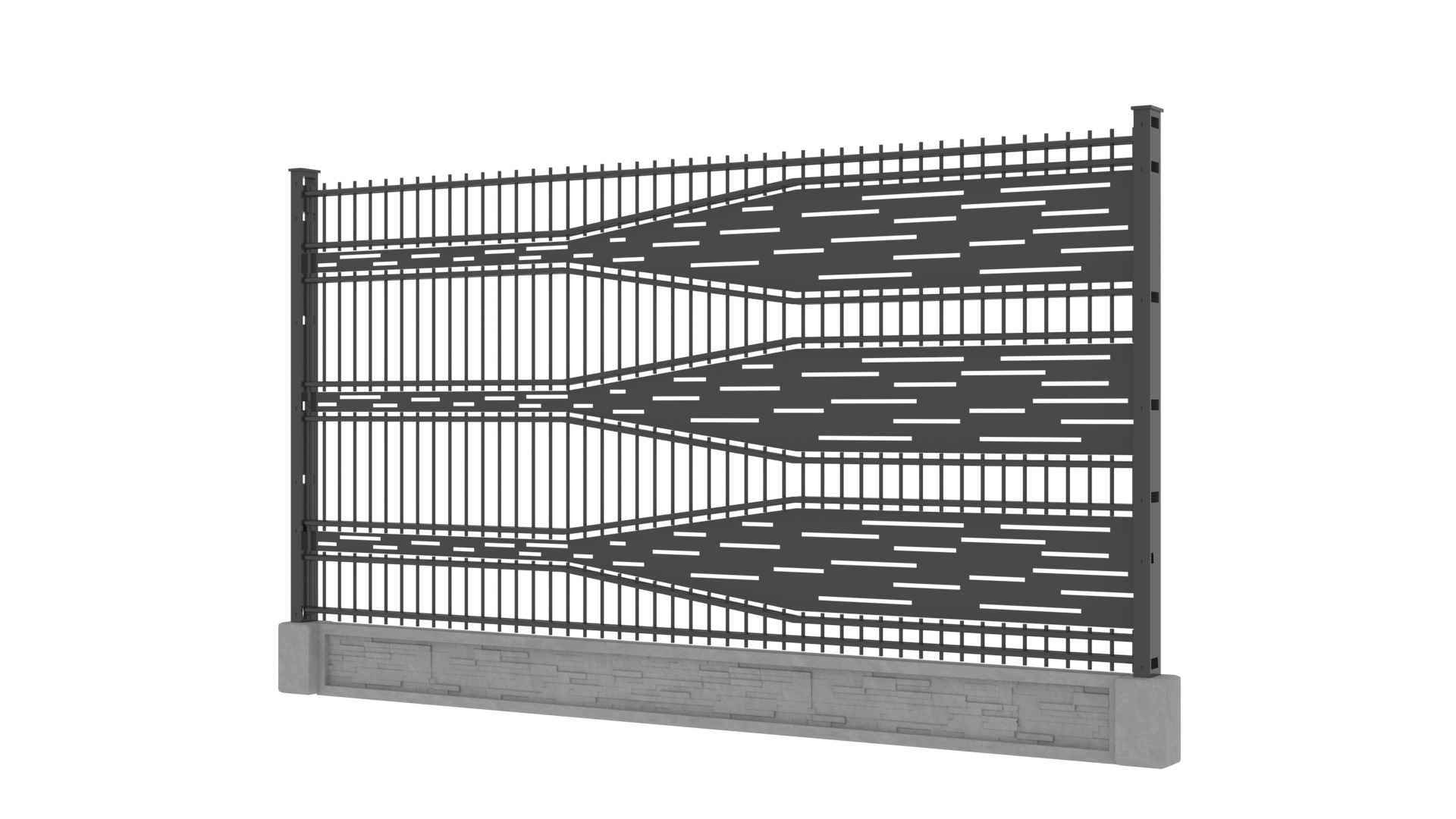 Panel ogrodzeniowy 2D ozdobny – wzór F