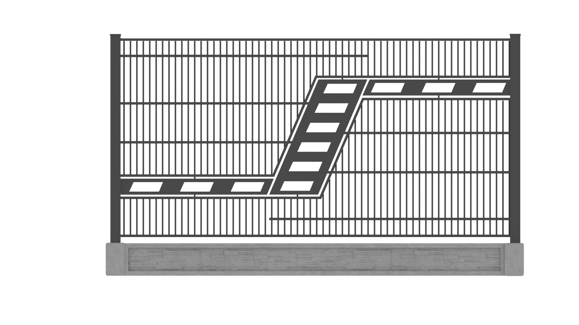 Panel ogrodzeniowy 2D ozdobny – wzór G