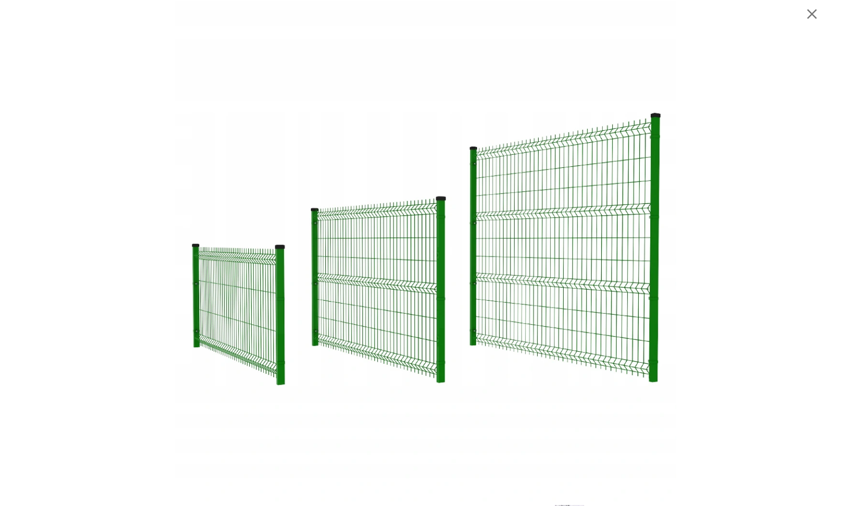 Panel Ogrodzeniowy zielony fi 4 – 170 cm