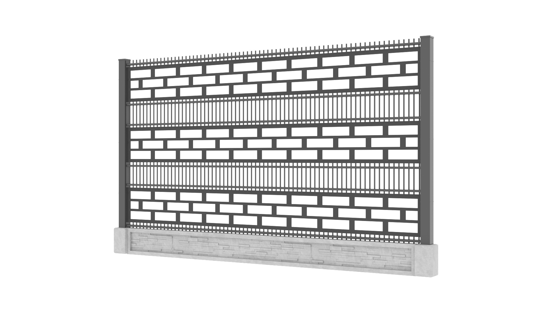 Panel ogrodzeniowy 2D ozdobny – wzór J1