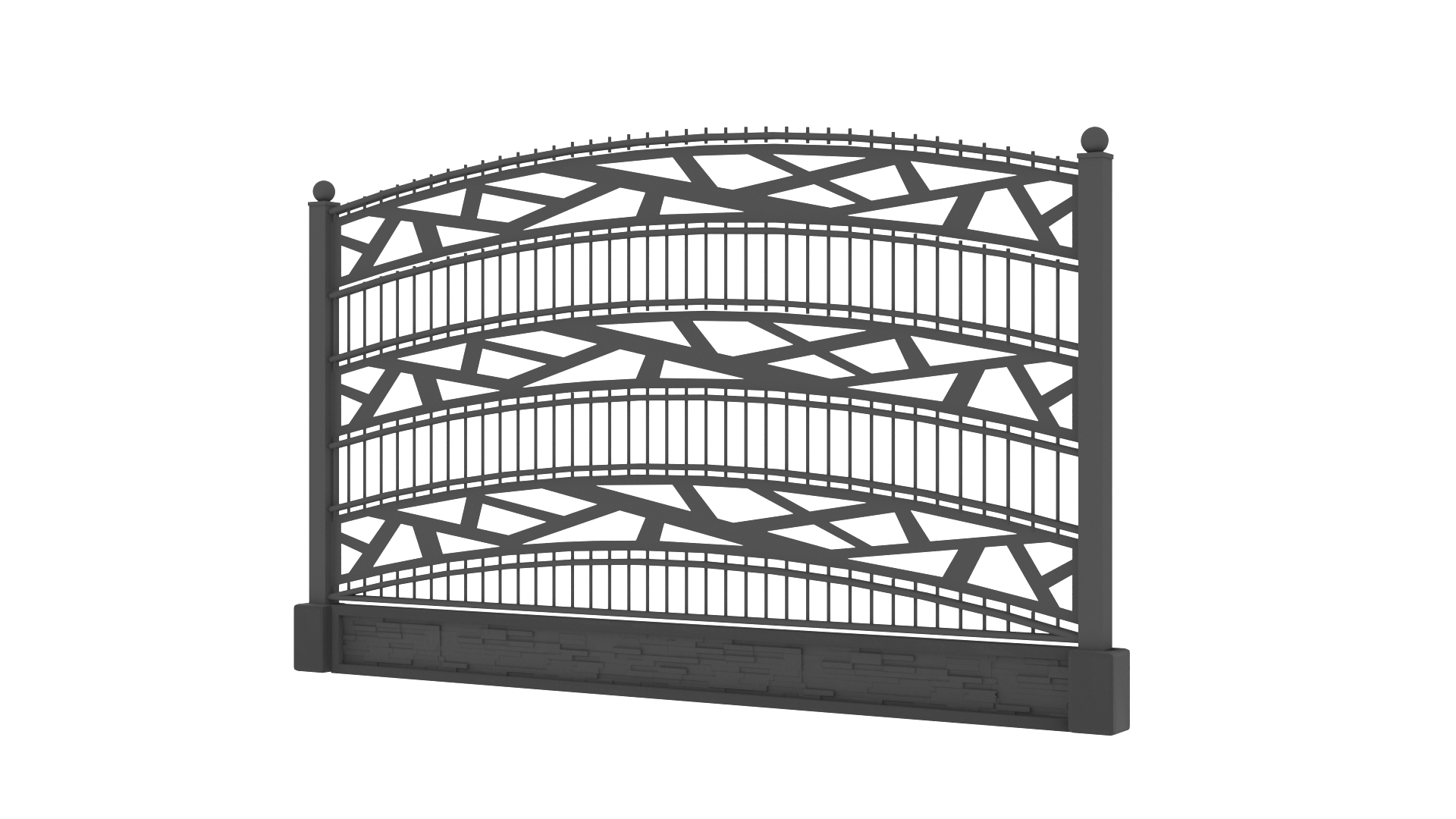 Panel ogrodzeniowy 2D ozdobny – wzór A2