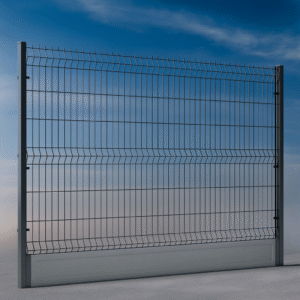 Ogrodzenie panelowe z podmurówką 180 cm drut fi 4 oczko 50x200 antracyt - 100 m