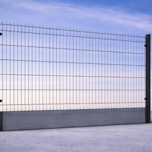 Ogrodzenie panelowe z podmurówką 150 cm drut fi 4 oczko 50x200 antracyt - 100 m