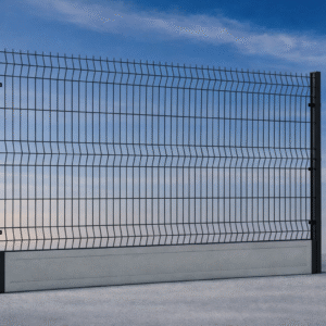 Ogrodzenie panelowe z podmurówką 150 cm drut fi 4 oczko 50x200 czarny - 100 m