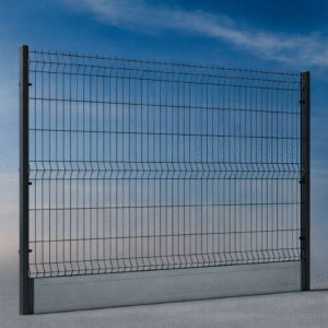 Ogrodzenie panelowe z podmurówką 180 cm drut fi 4 oczko 50x200 czarny- 100 m